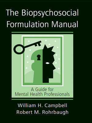 cover image of The Biopsychosocial Formulation Manual